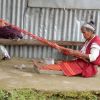 Back-strap weaving in the Philippines