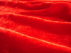 Dyed viscose silk velvet