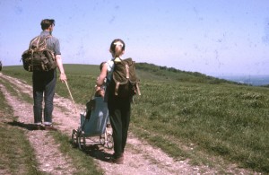 Family walk, Sussex Downs